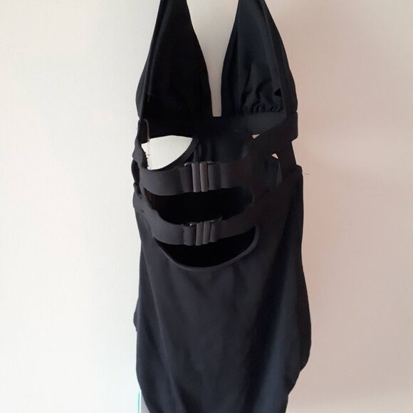 NWT Seafolly black halter one piece swimsuit, US4 - Picture 10 of 10